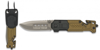 Vreckový nôž K25 kojot . Kydex prívesok 5,5 cm